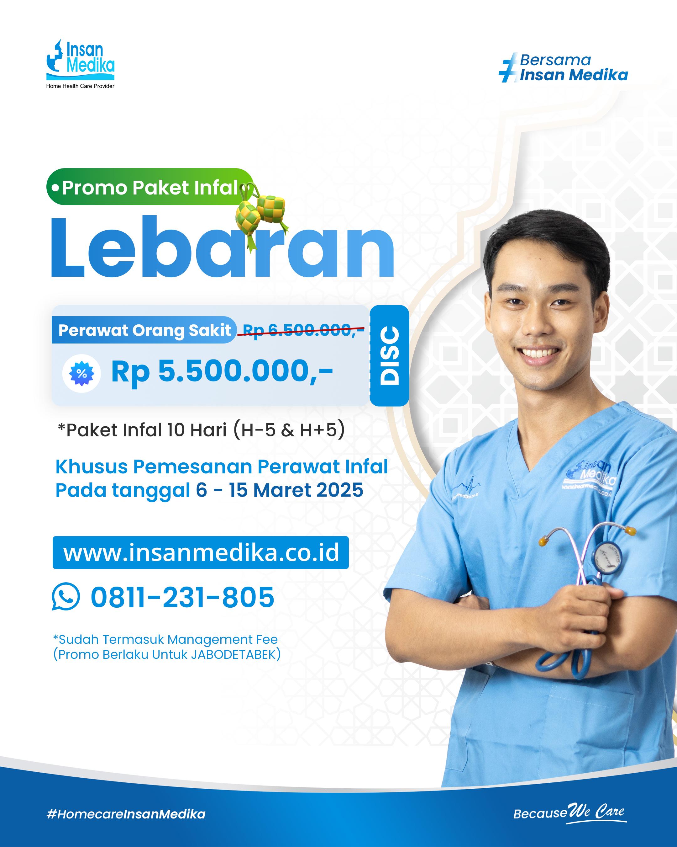 Promo Paket Infal Perawat Orang Sakit